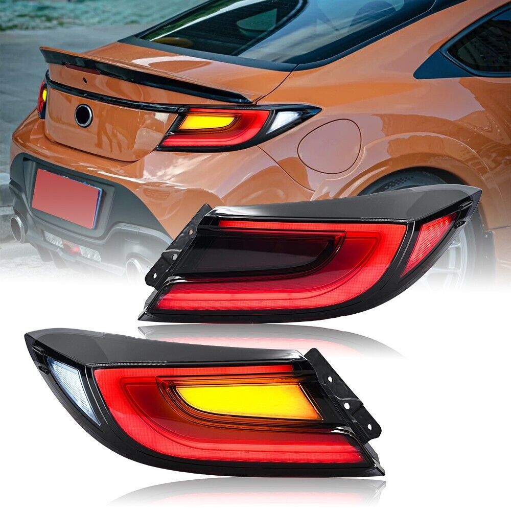 2-piece set of taillights and rear brake lights, suitable for 2021-2024 for Toyota GR86 and for Subaru BRZ.