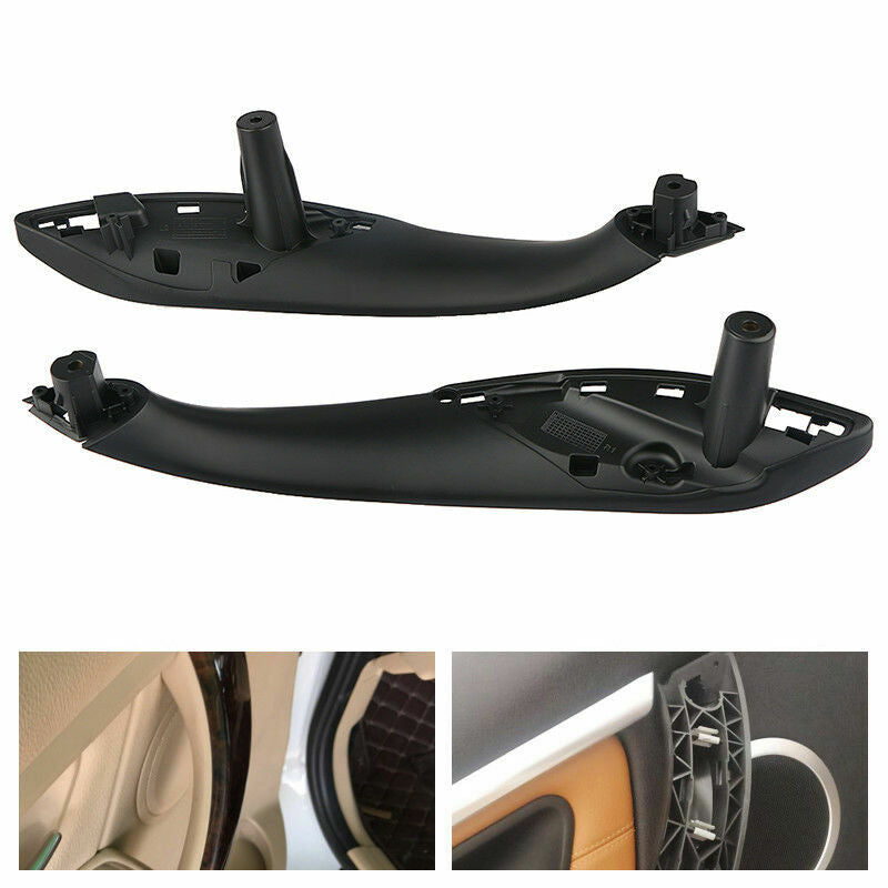 Front Left Right Inner Trim Door Pull Handle Black Pair for BMW F30 F80 F31 Q