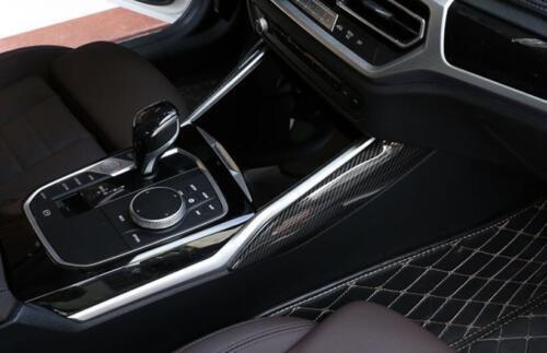 for BMW 4-Series 2021-2023 Console Gear Shift ABS Carbon Fibre Both Side Trim