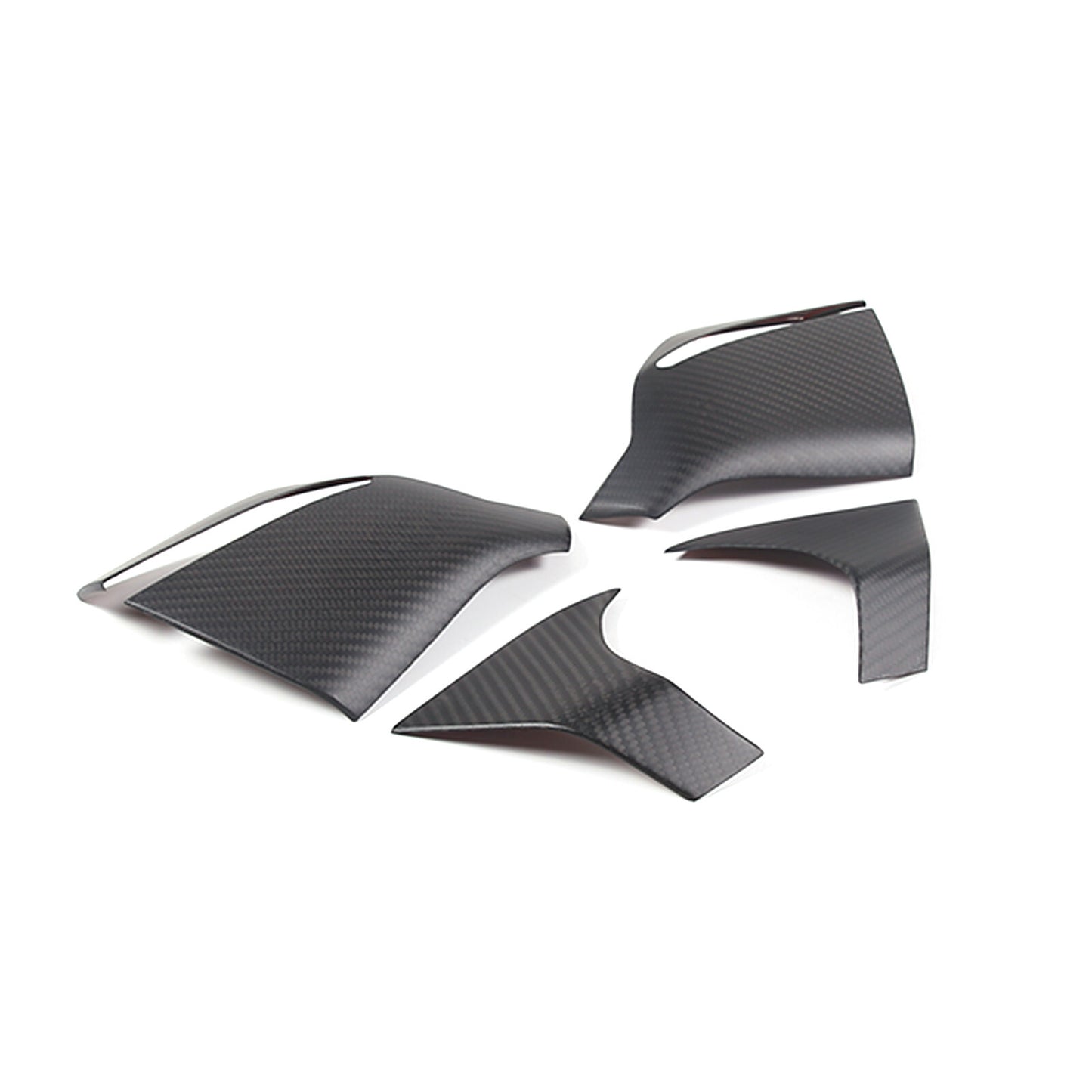 Matte black ABS center air vent frame cover for Toyota Tundra 22-23