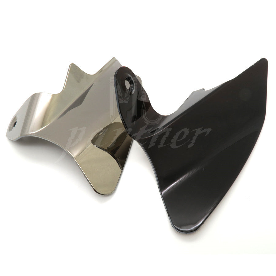 Chrome Reflective Saddle Shield Air Heat Deflector for Harley Touring 1997-2007 Q