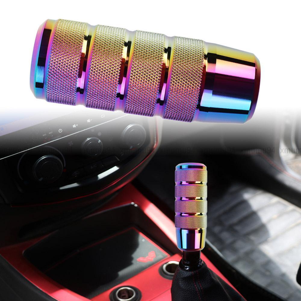 Universal JDM Black Aluminum Manual Gear Stick Shift Knob Shifter Lever Heads Q