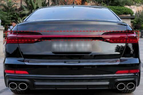 3P Red Rear Door Trunk Tail Lamp Molding Trim Strip for Audi A6 S6 C8 2019-2024
