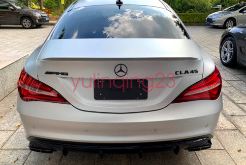 Gloss Black CLA45 AMG and Rear Star Replacement Pack Badge Sticker for CLA Sedan
