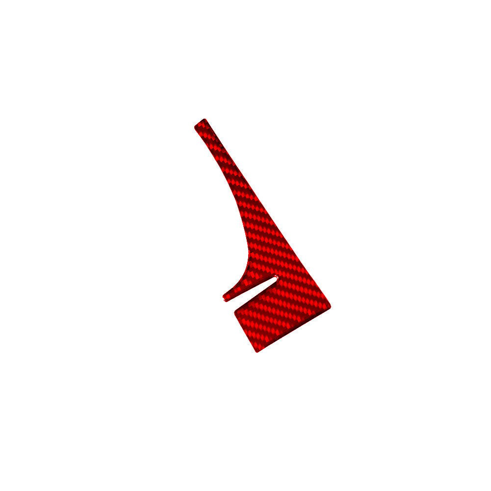 4 x Red Carbon Fiber Loudspeaker Circle Trim Cover For 3Series F30 2013-2018 v