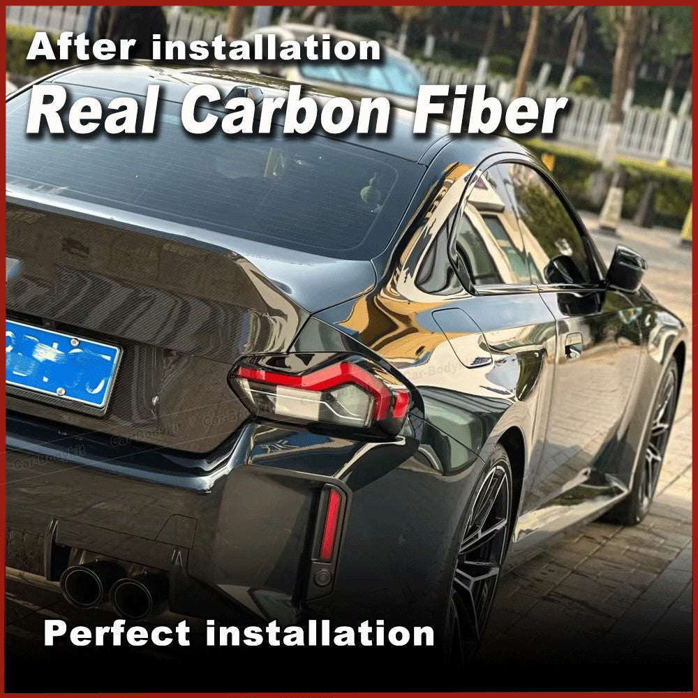 for BMW 2 Series G87 M2 Coupe 2023-24 Real Carbon Rear Trunk Boot Lid Cover Trim