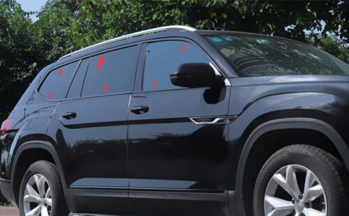 Black Steel Window Molding for Volkswagen Atlas 2018-2021 Trim Decoration Strips