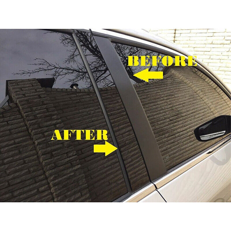 for Kia Sorento UM 2015-20 Piano Black Look Pillar Posts Door Window Strip Trim