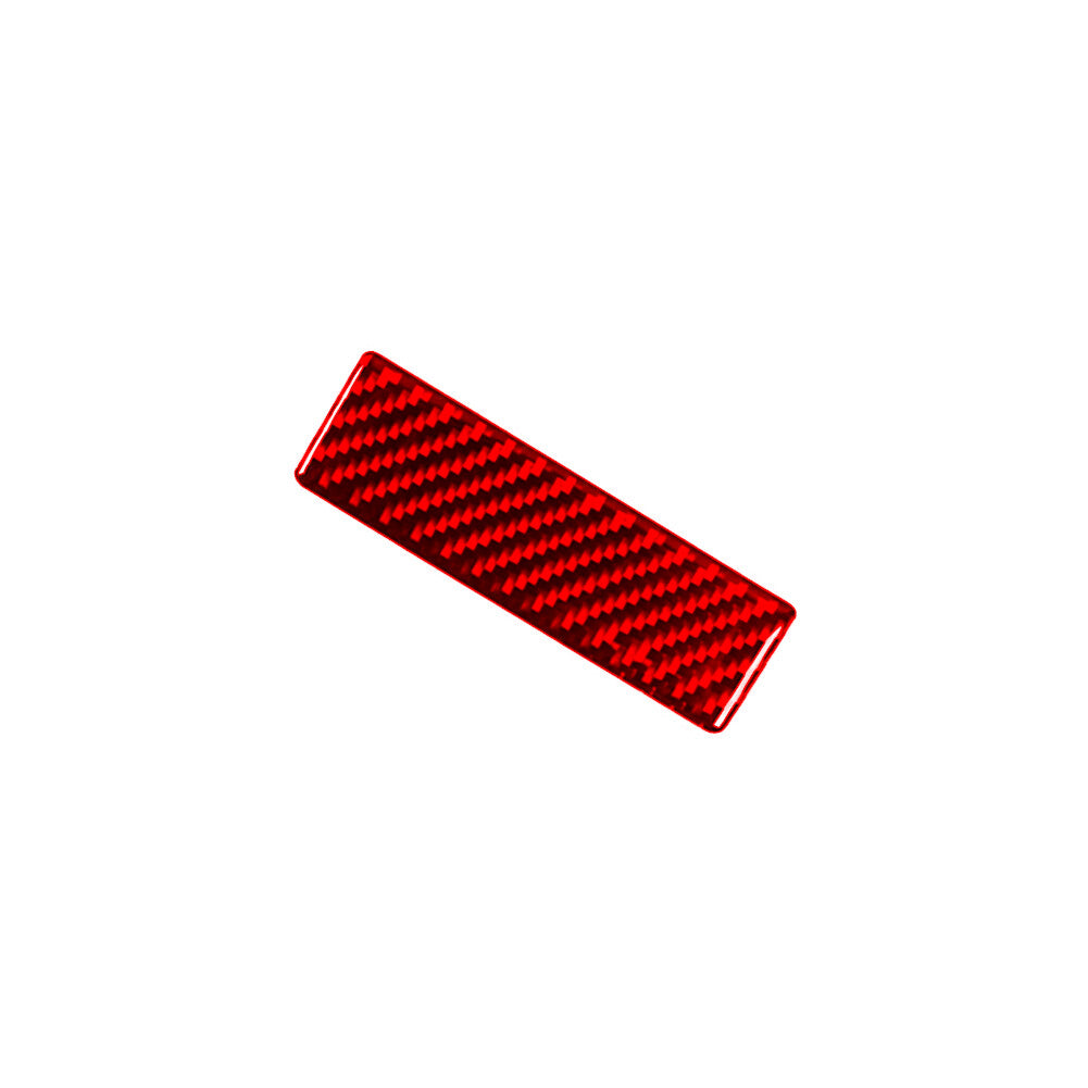Red Carbon Fiber Glove Box Handle Cover Trim for Lincoln for Navigator 2007-2014