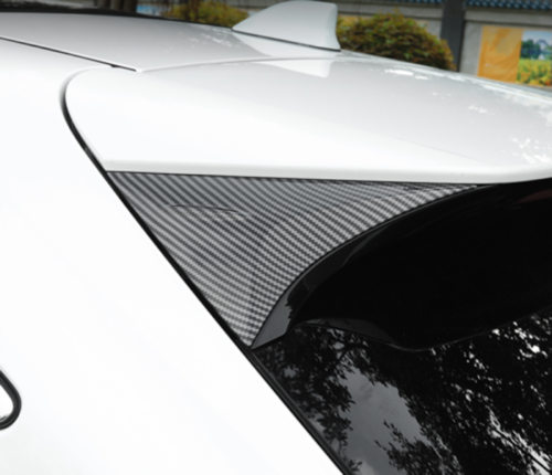 Carbon Fiber Rear Window Triangle Spoilers Wing Trims for Toyota Venza 2021-2023