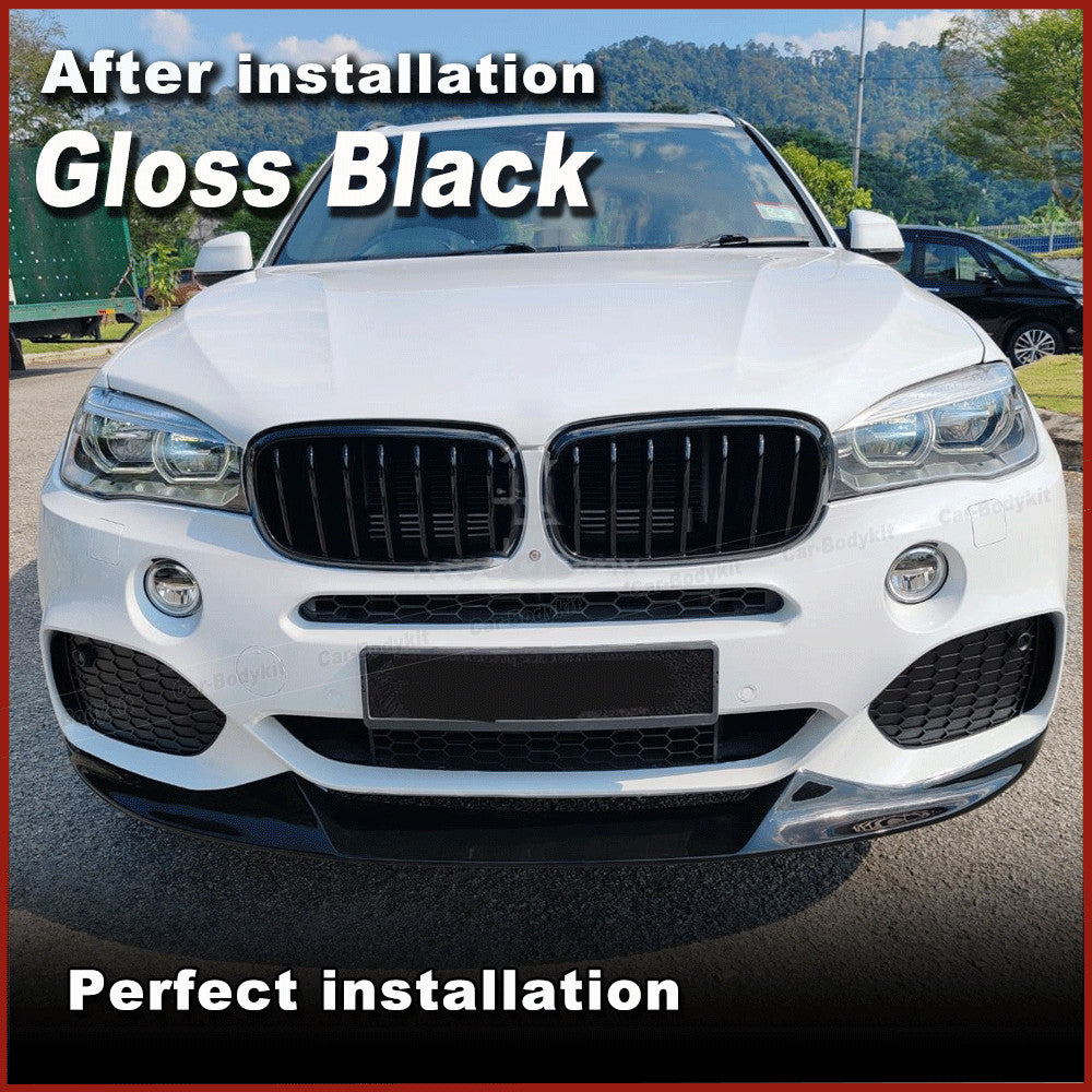 Fit for BMW X5 F15 M-SPORT 2014-2018 Gloss Black Front Bumper Lip Chin Spoiler