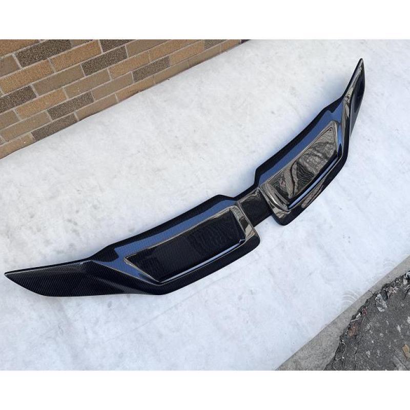 For 2021-25 4 G22 G82 M4 Real Carbon Rear Trunk Spoiler Wing Lip Trim n