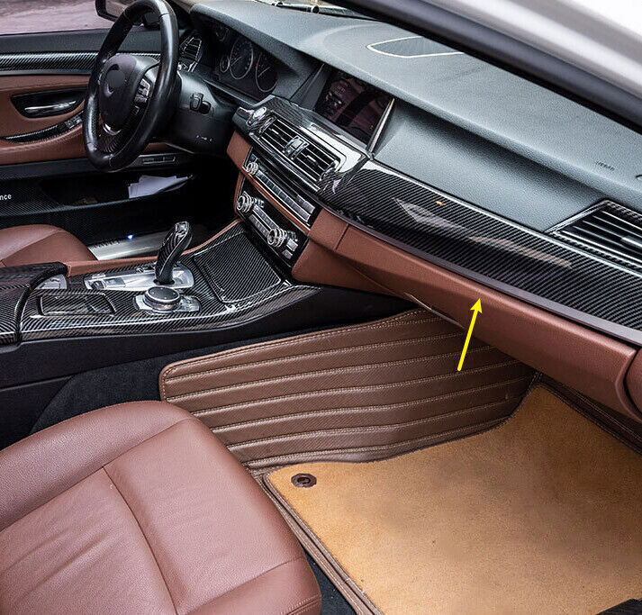 ABS Carbon Fiber Center Console Dashboard Strip Trim for BMW 5 Series M5 2011-16
