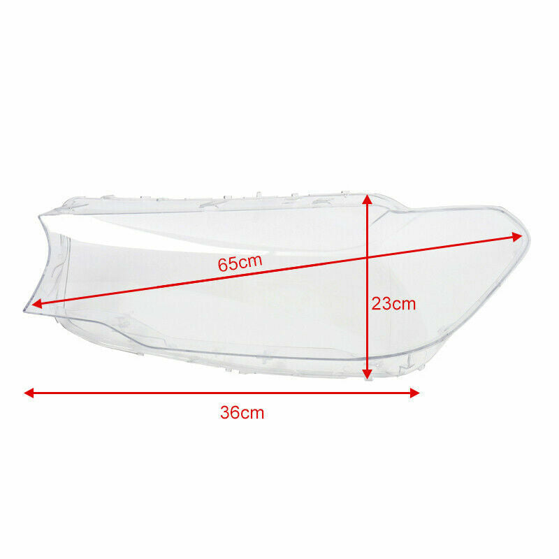 A pair of headlight lens covers suitable for BMW 5 Series G30, G31, G38 (2017/2018-).