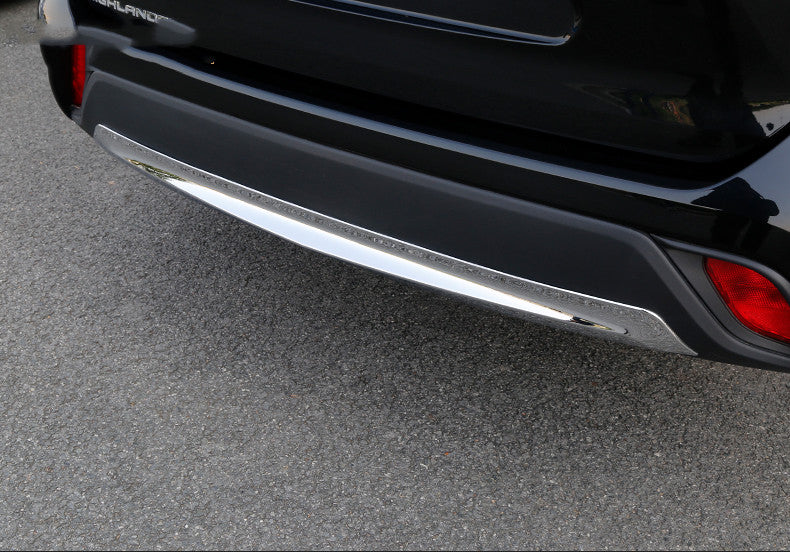 for Toyota 2020-2024 Highlander Chrome Rear Bumper Lower Protector Cover Panel