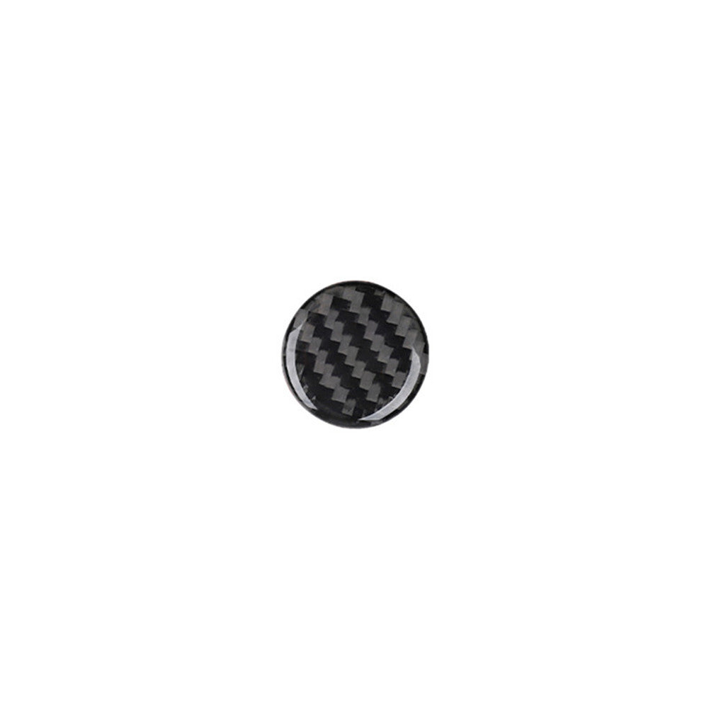 Carbon Fiber Interior Central Console Knob Cover Trim for Audi Q5 2018-2021