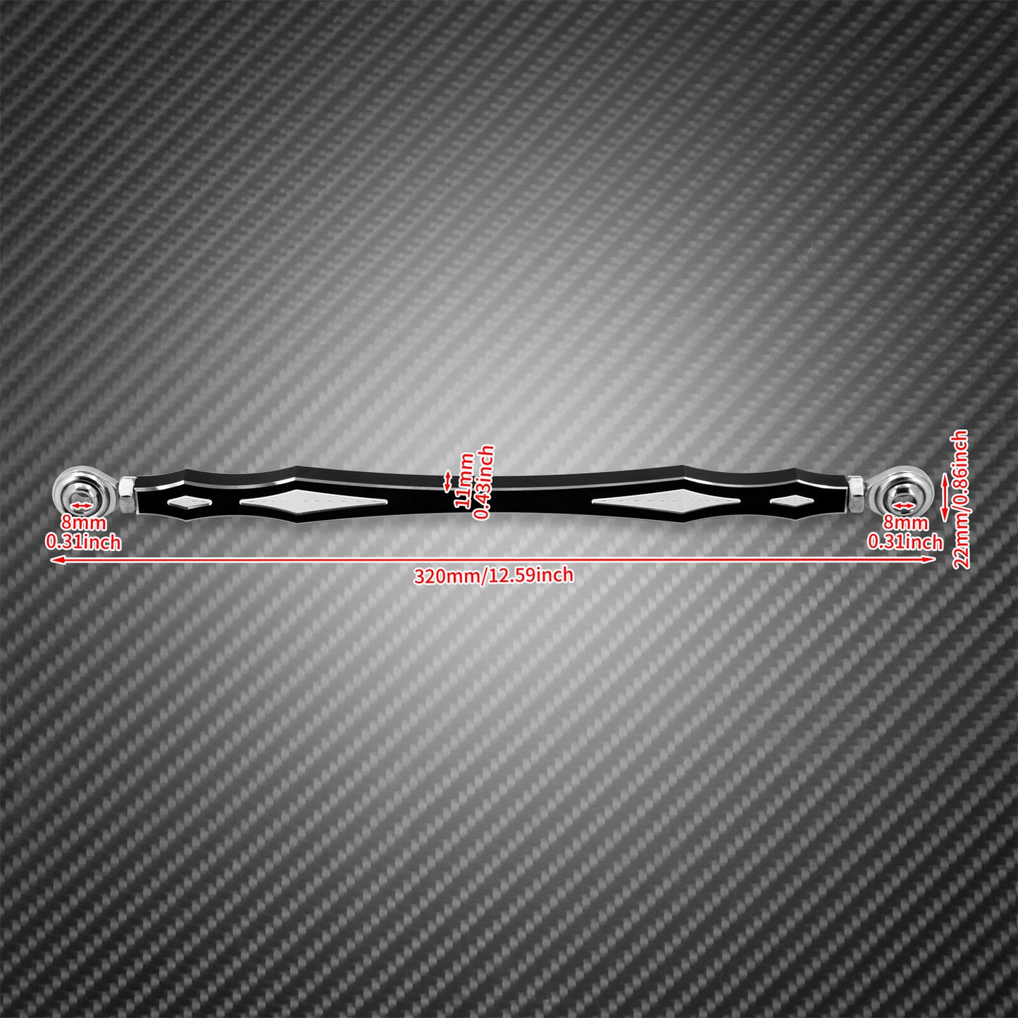 Black Gear CNC Aluminum Shift Linkage Lever Fit for Harley Touring Softail CVO Q