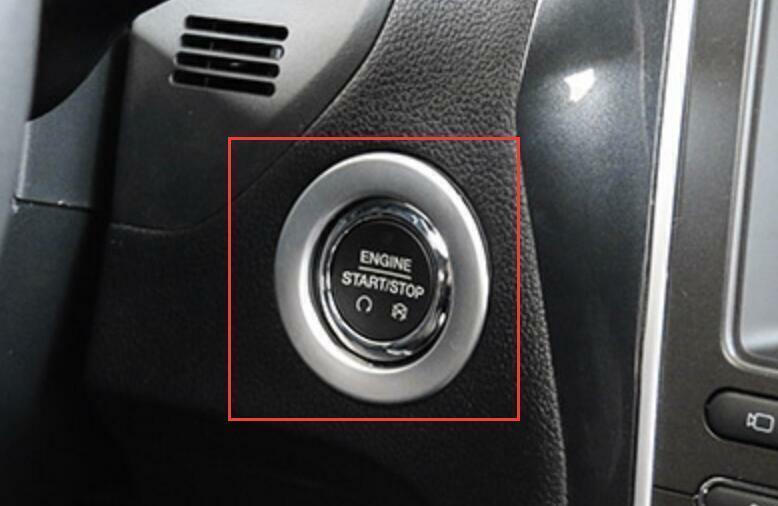 Start Button Ignition Switch Cover Trim for Ford Explorer 2011-2019 Matte Silver