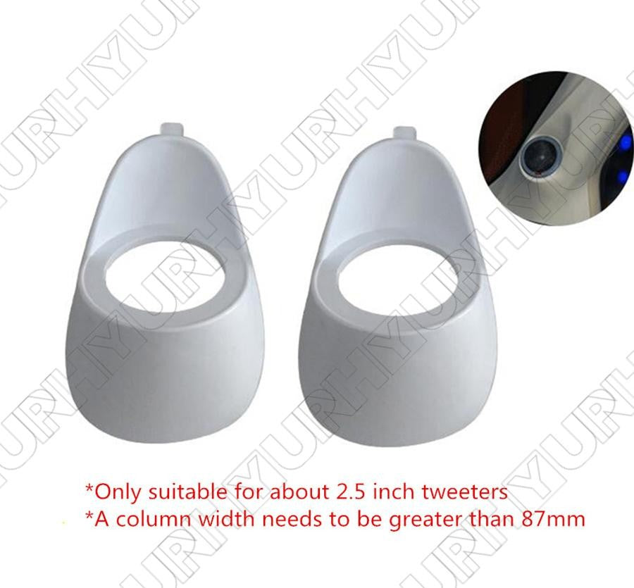 2.5 Inch 2 PCS Two-way Inverted Bracket Audio A Column Tweeter Plastic Mold Base