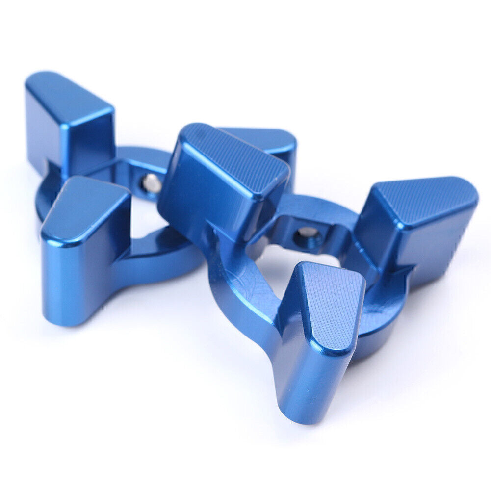 CNC Motorcycle Front Anodized Fork Preload Adjusters 14mm Blue