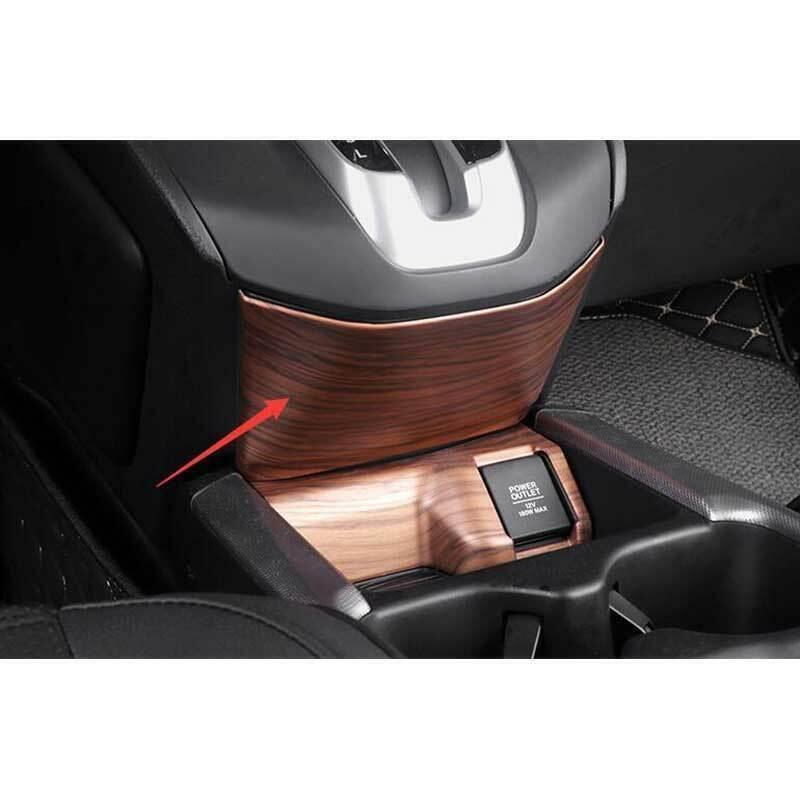 for Honda Car CRV 17-22 Peach Wood Grain Console Gear Shift Lower Cover Trim
