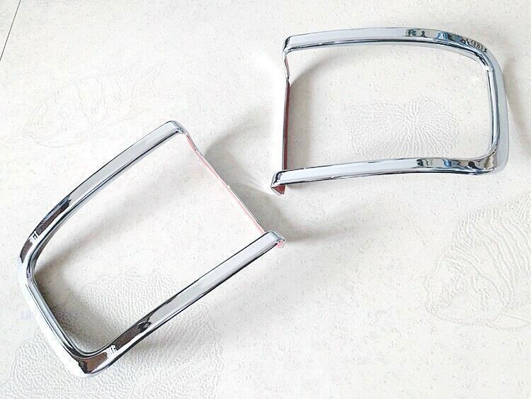 for Toyota LandCruiser Prado LC200 2016-2019 Chrome Rear Fog Light Frame Trim 2X