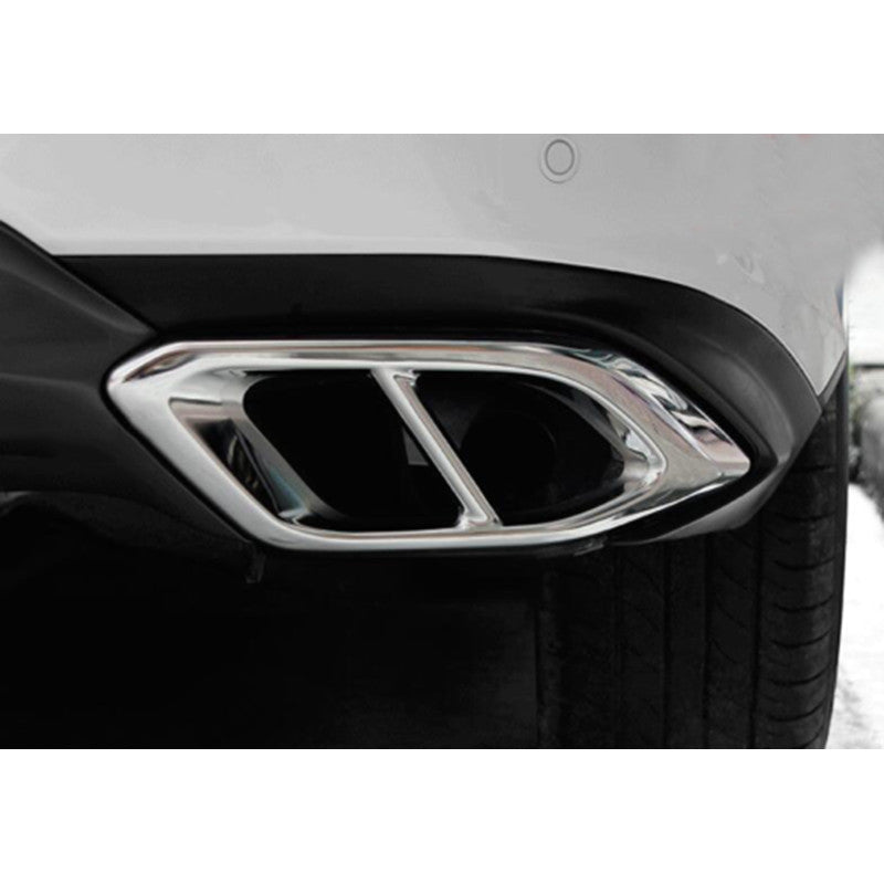 for Lexus RX350 450H 2016-19 Silver Steel Exhaust Muffler Tail Tip Pipe Frame 2P