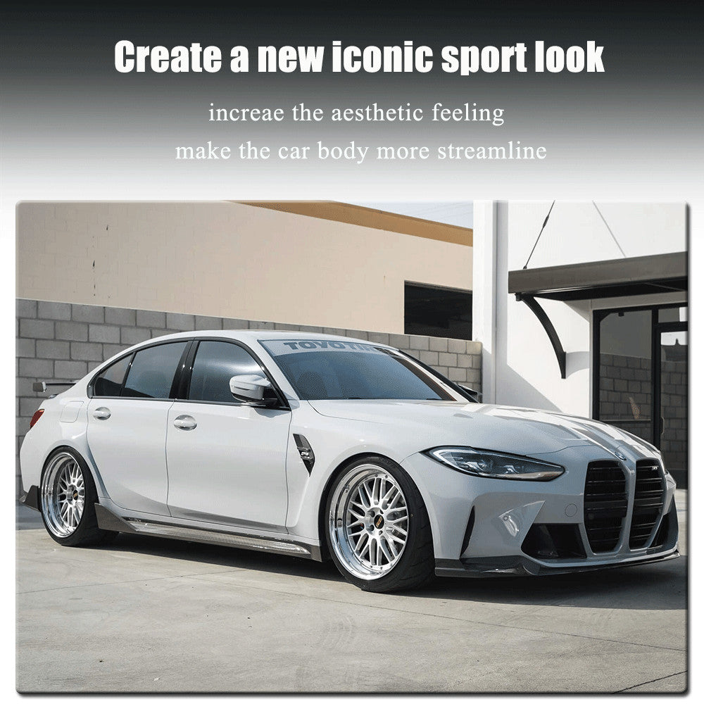 Fit for BMW 3Series G80 M3 2021-2024 Dry Carbon Side Air Fender Vent Cover Trims