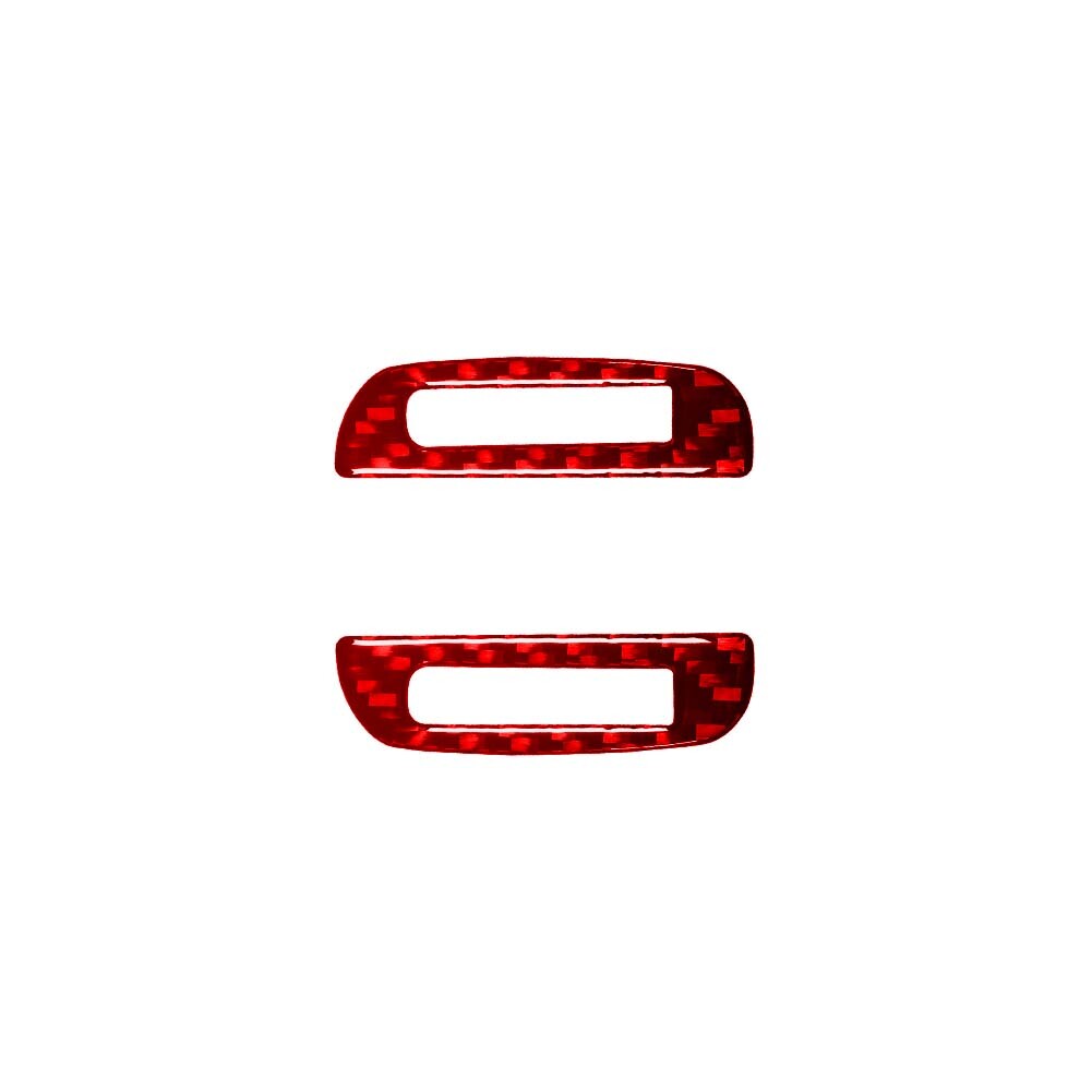 Red Carbon Fiber Air Condition Vent Frame Trim Cover for Chevy Impala 2014-2020