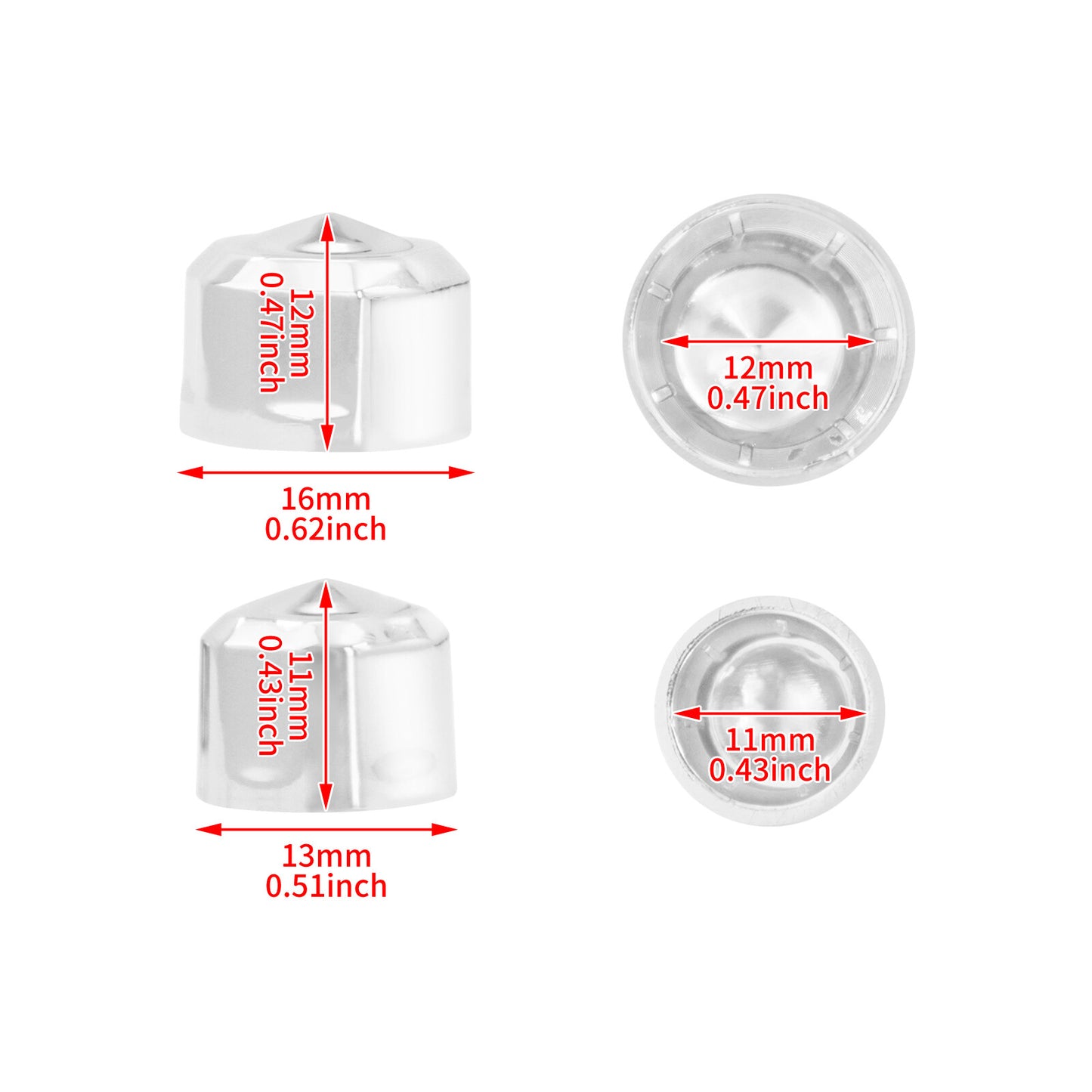 Chrome Engine Topper Bolt Cover Caps for Harley Touring Road Electra Glide 99-16