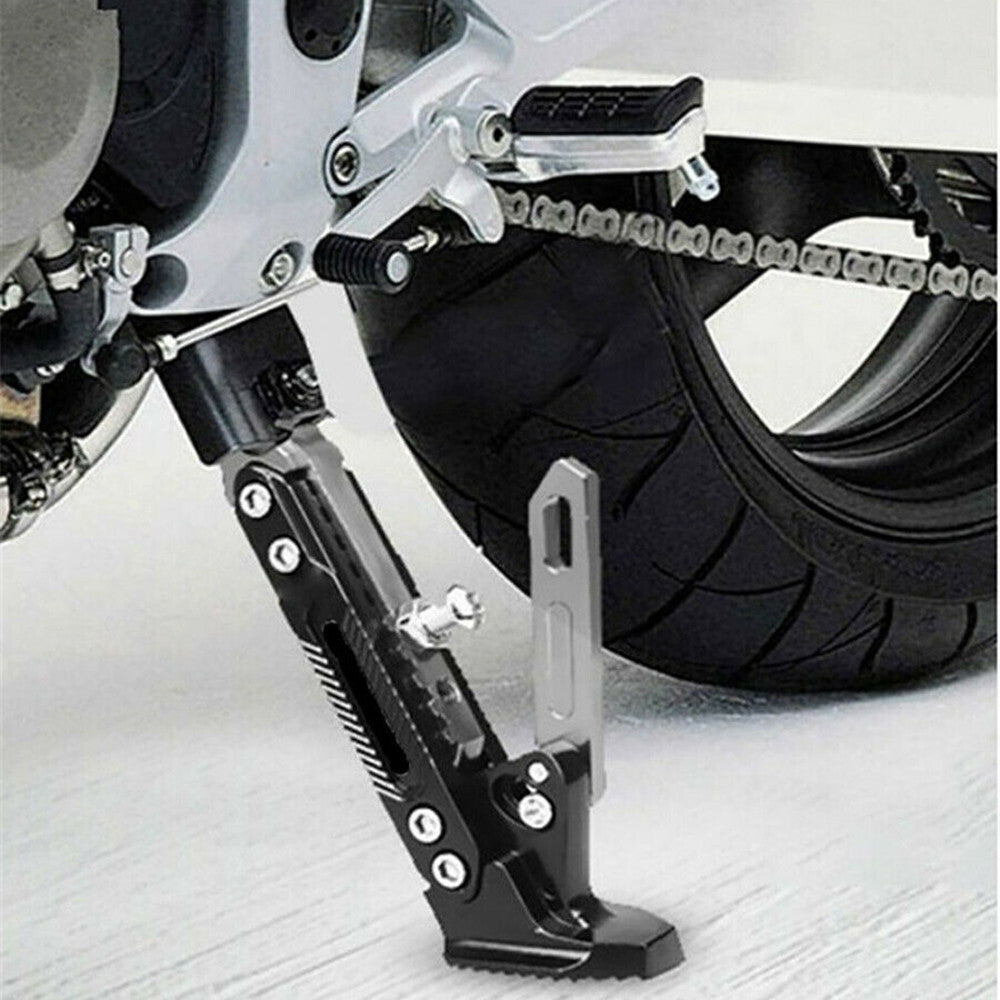Adjustable Tripod Holder Foot Kick Stand Support Fall Protect Motorcycle Parts Q