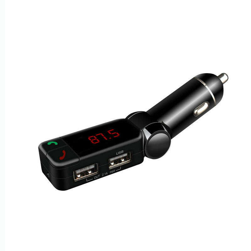 Car FM Transmitter Modulator Bluetooth Handsfree Audio MP3 Player USB Charger