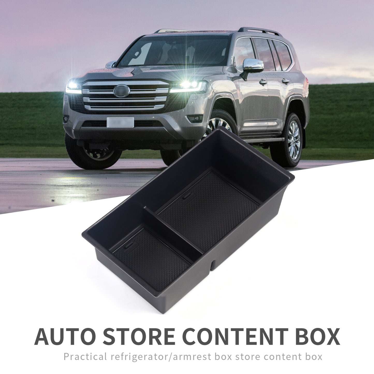 Armrest Storage Box for Toyota for Land Cruiser LC300 2022 Accessories Console Tray