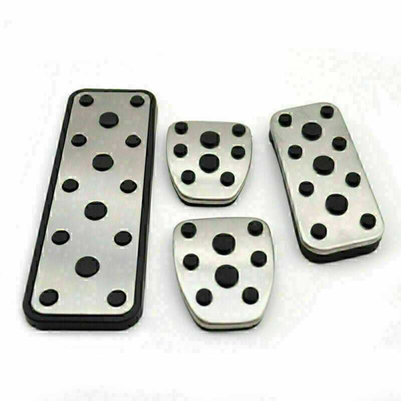 4X Car Foot Gas Brake Pedals Cover Kit Fit for Subaru Legacy Outback Fitester 03-05