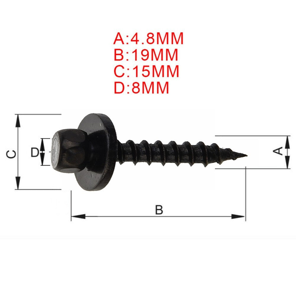 20 sets of engine chassis protection nuts, bolts, and clips suitable for 1/3/5/6/7/X/Z series