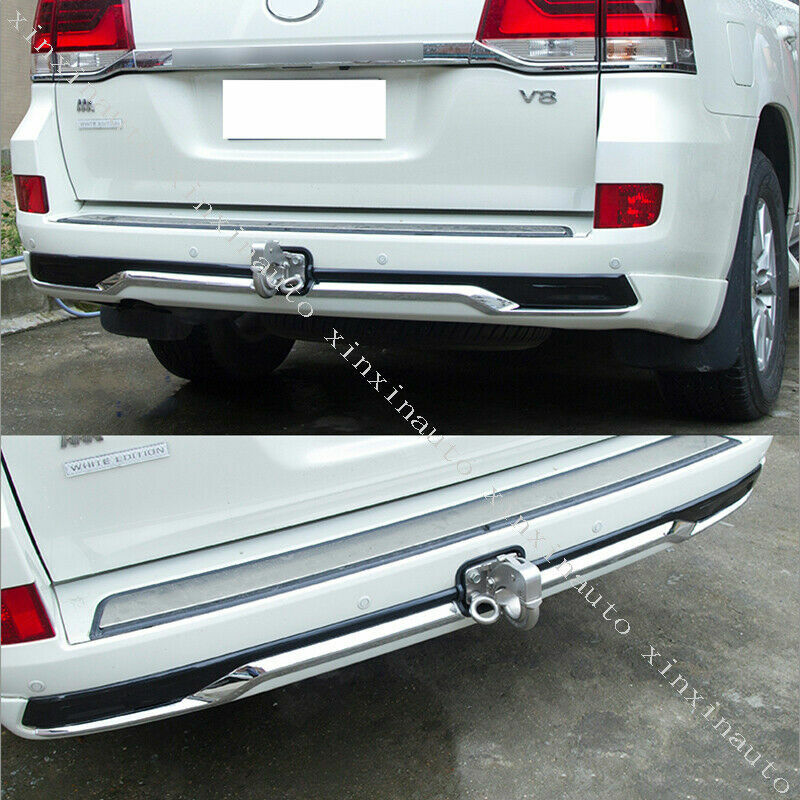 ABS Chrome Rear Bumper Molding Trim Strips For 2016-21 for Toyota for Land Cruiser LC200