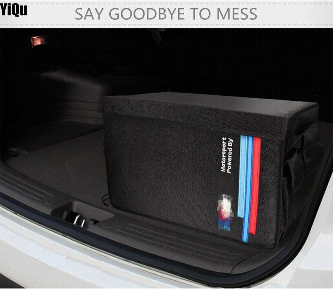 Fits For M Sport Foldable Cargo Trunk Storage Organizers Accessories Black n