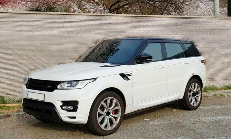 6P for Land Rover for Range Rover Sport 14-21 Black Window Visor Vent Sun Rain Guard