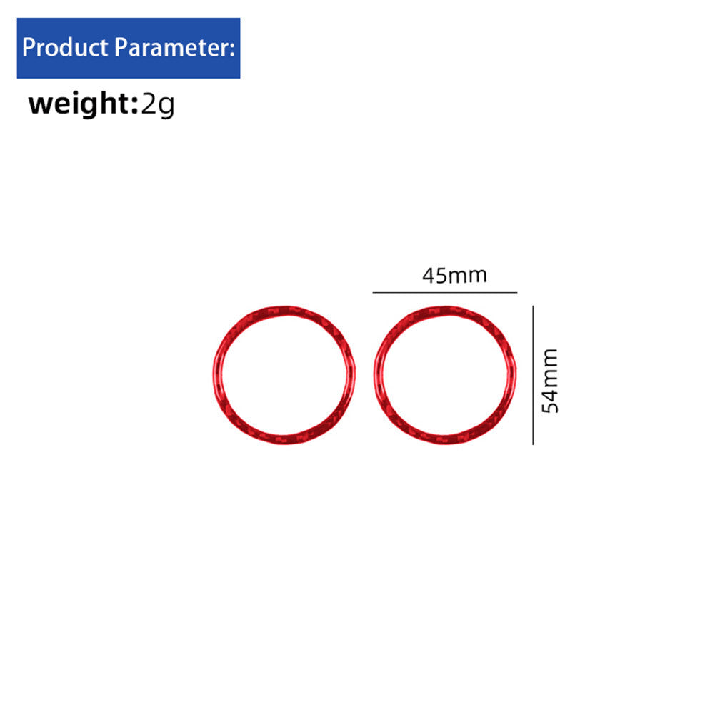 Red Interior Carbon Fiber Air Vent Outlet Trim Cover for BMW for MINI Cooper 2007-11