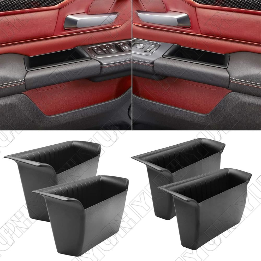 Fit for Dodge for RAM 1500 Side Door Handle Armrest Storage Organizer Accessories Q
