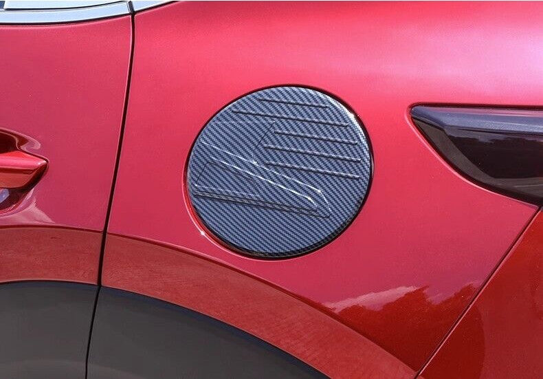 Carbon Fiber Gas Tank Cover Trims Protector for Mazda CX-30 2020 Car Aessories