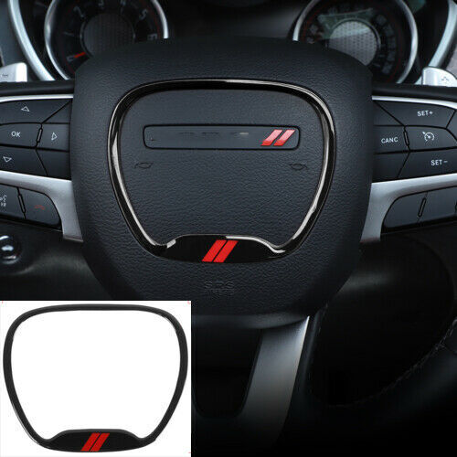 Black Steering Wheel Ornamental Ring for Charger for Challenger 15+ & Durango 14+