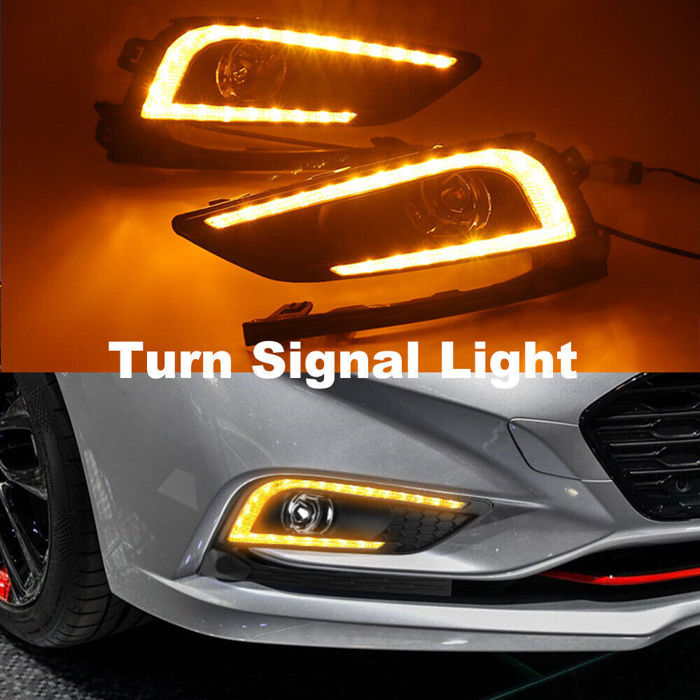 Daytime Running Light DRL Fog Lamps Turn Signal for Chevy for Cruze 2016-18 Assembly