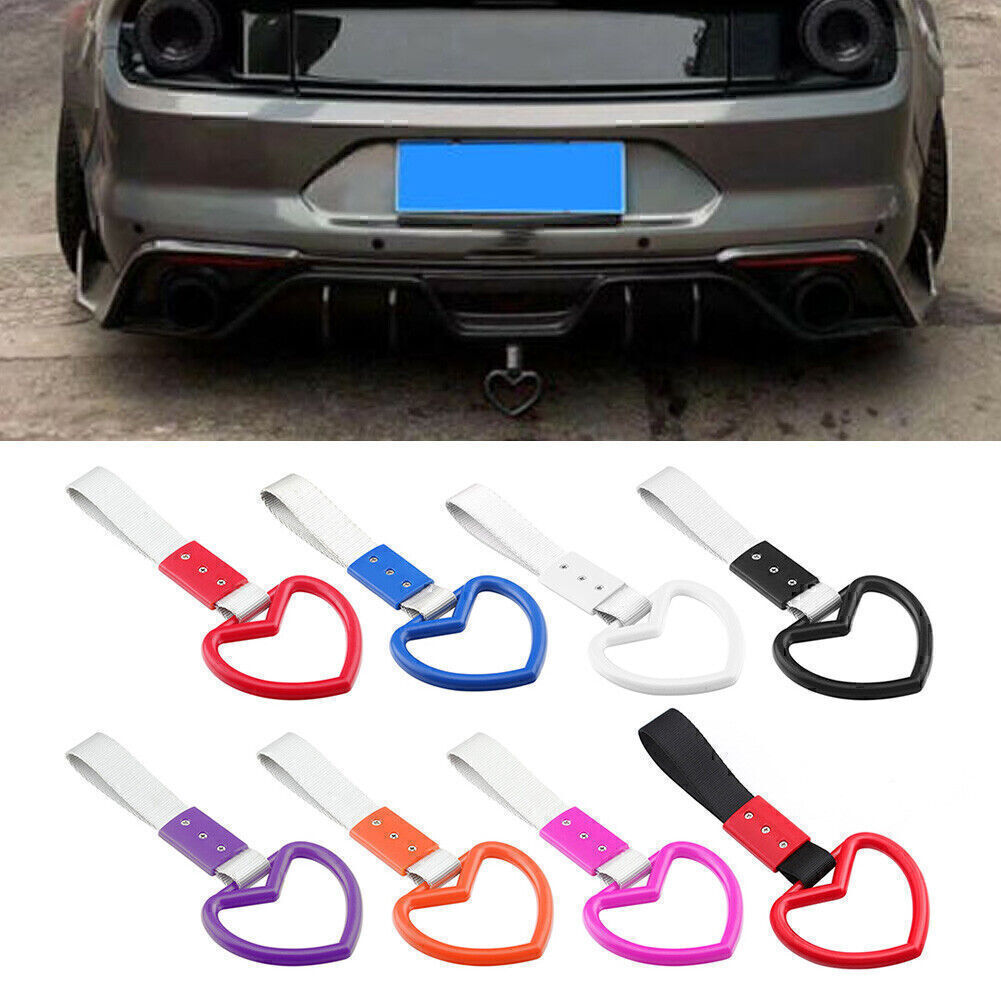 Heart JDM Tsurikawa Ring Train Bus Handle Hand Strap Drift Charm Tool 24.5cm