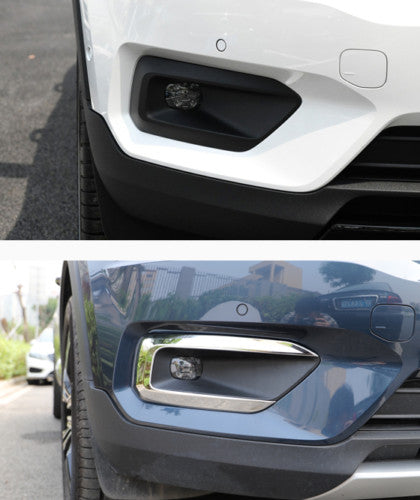 for Volvo XC40 2018-2022 Accessories Chrome Front Fog Light Cover Lamp Trim