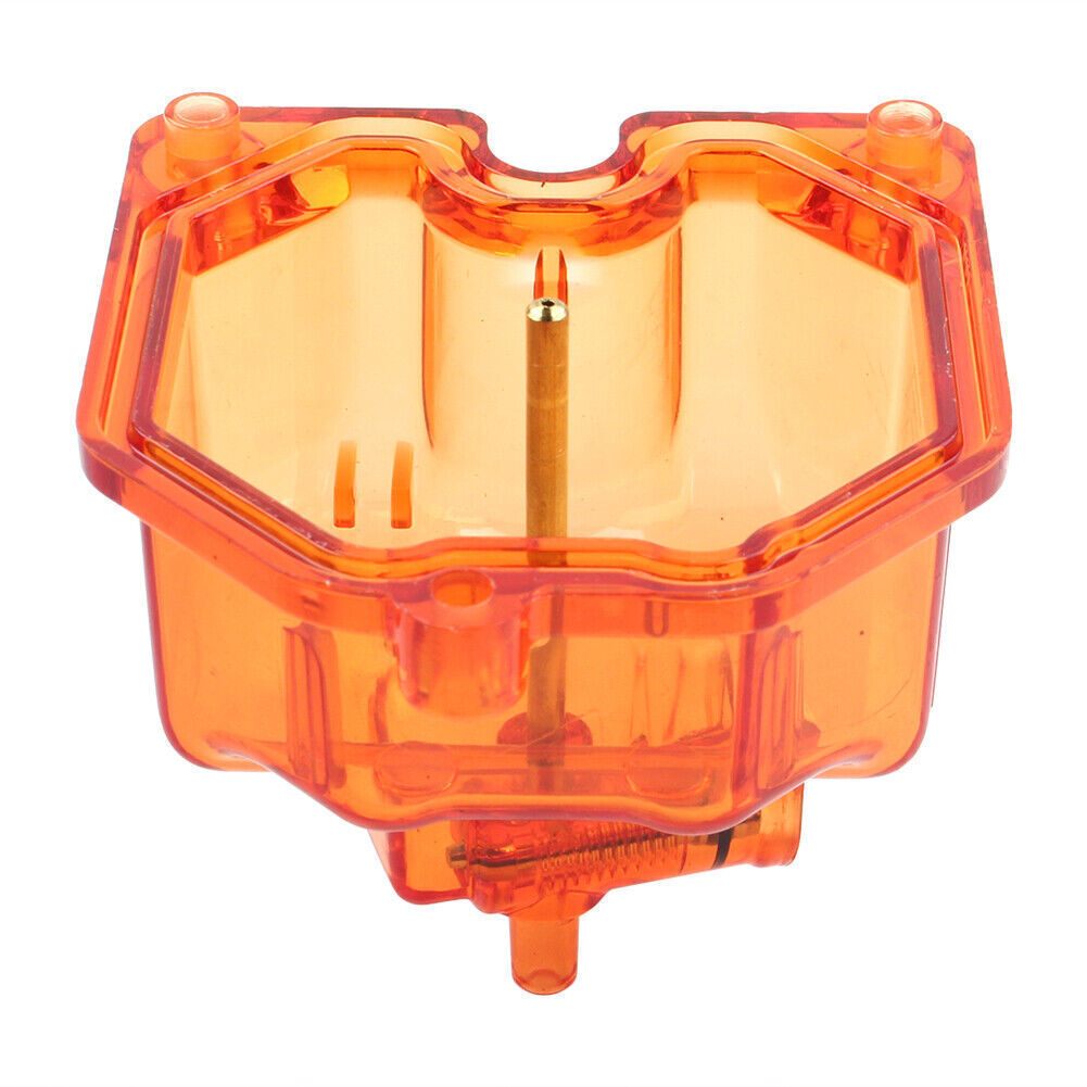 Motorcycle Transparent Carburetor Bottom Float Bowl Orange for PZ 26/27/30/32mm Q
