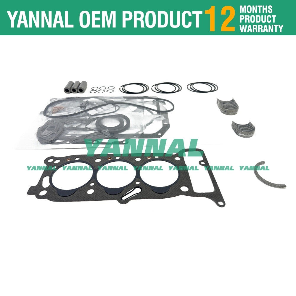 3KR2 Overhaul Re-ring Kit for ISUZU Engines - Piston Ring Washer Thrust Bearing Kit