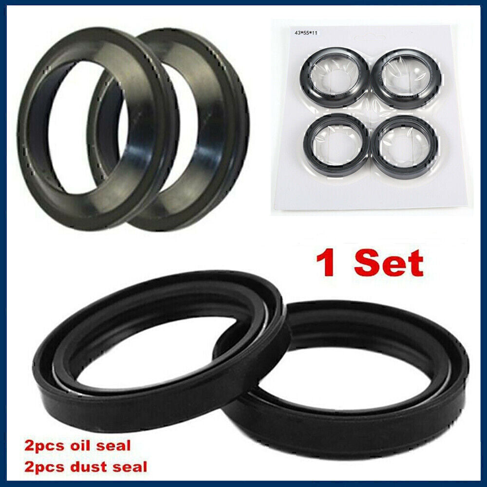 Set Front Fork Damper Shock Absorber Fork Dust And Oil Seal For Motorcycle NEW