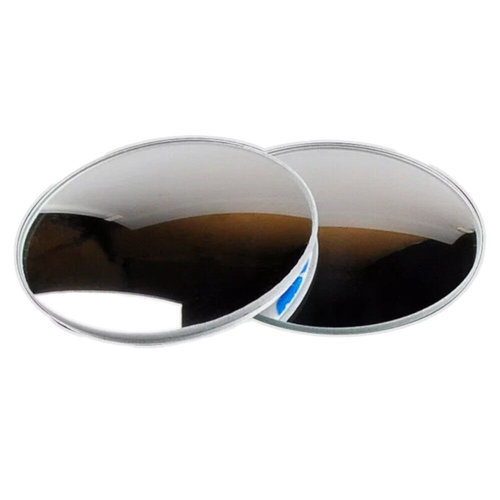 2 Pcs Blind Spot Mirror HD Glass Frameless Convex Rear View 360¡ã Stick On Round