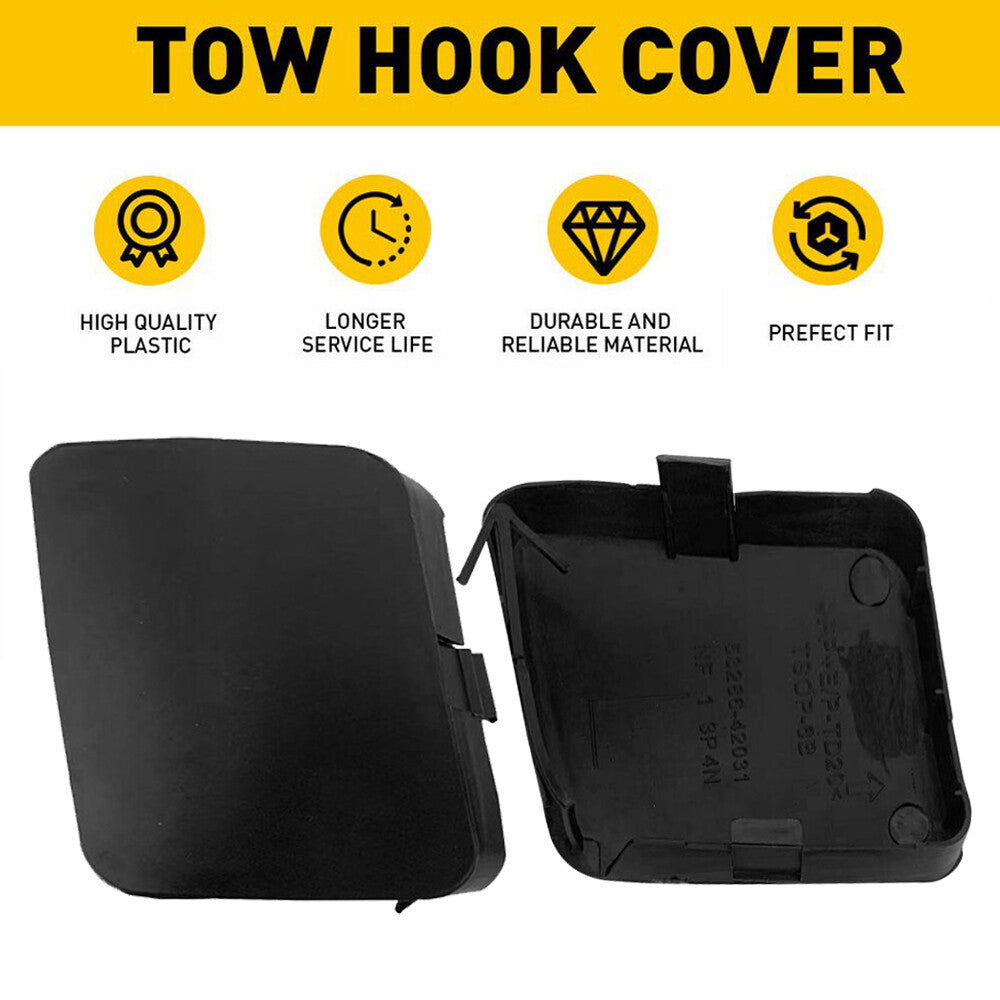 2-Piece Trailer Cover Eye Hook Front Bumper Right Cover for RAV4 2006-2008 n